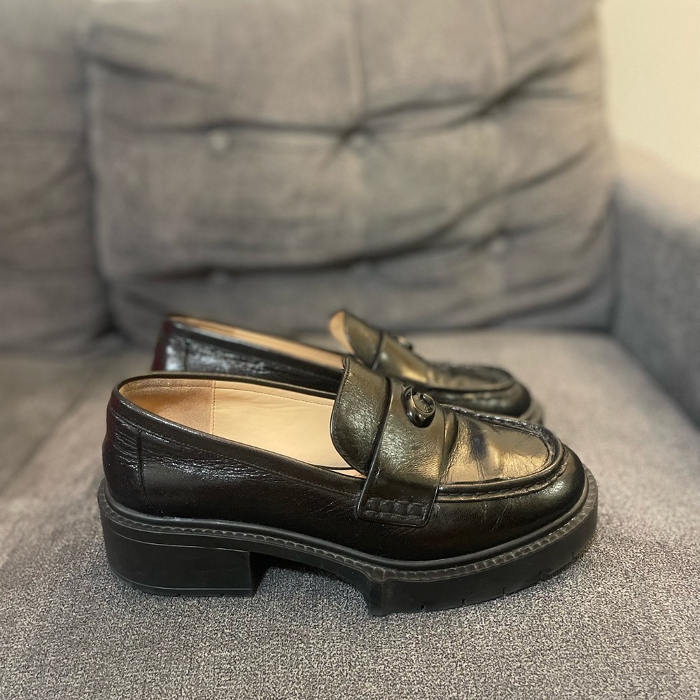 Coach platform loafers